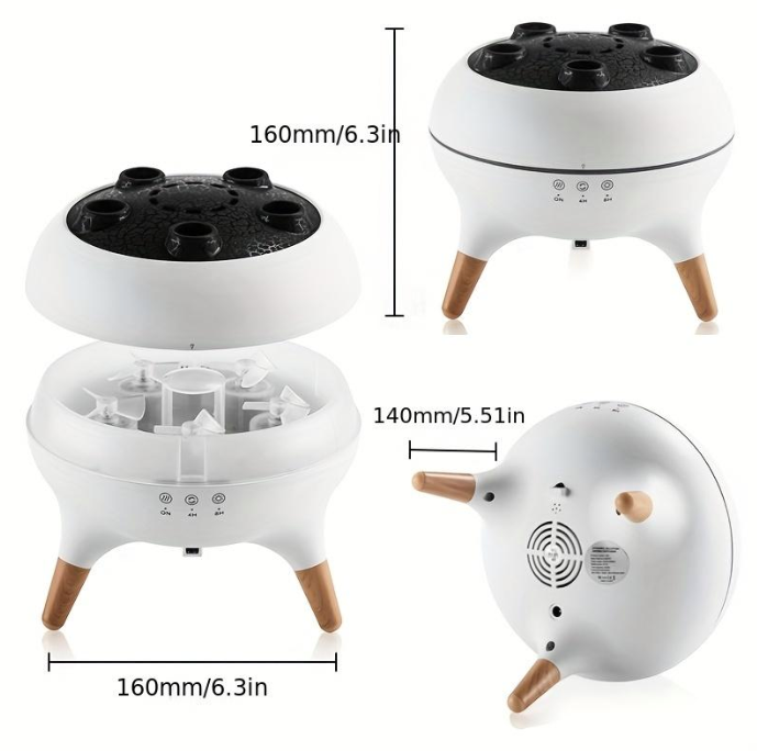 Diffuseur d’huiles essentielles Méduse Dynamique – Humidificateur Flamme 350 ml