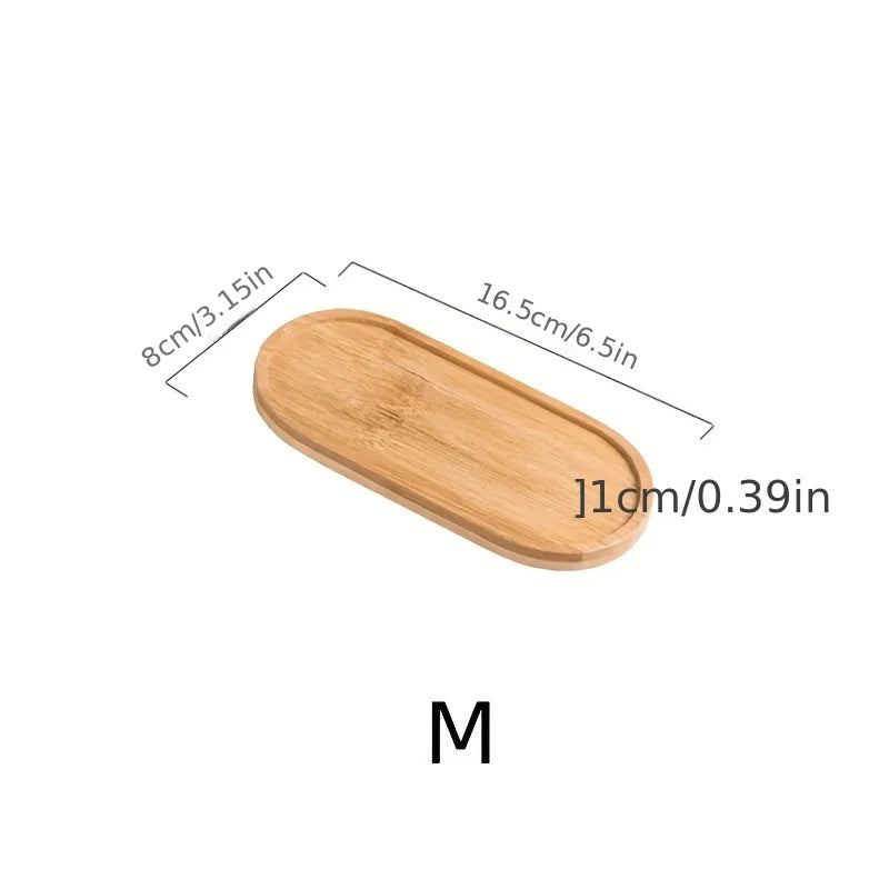 Plateau en bambou étanche pour diffuseur et huiles essentielles