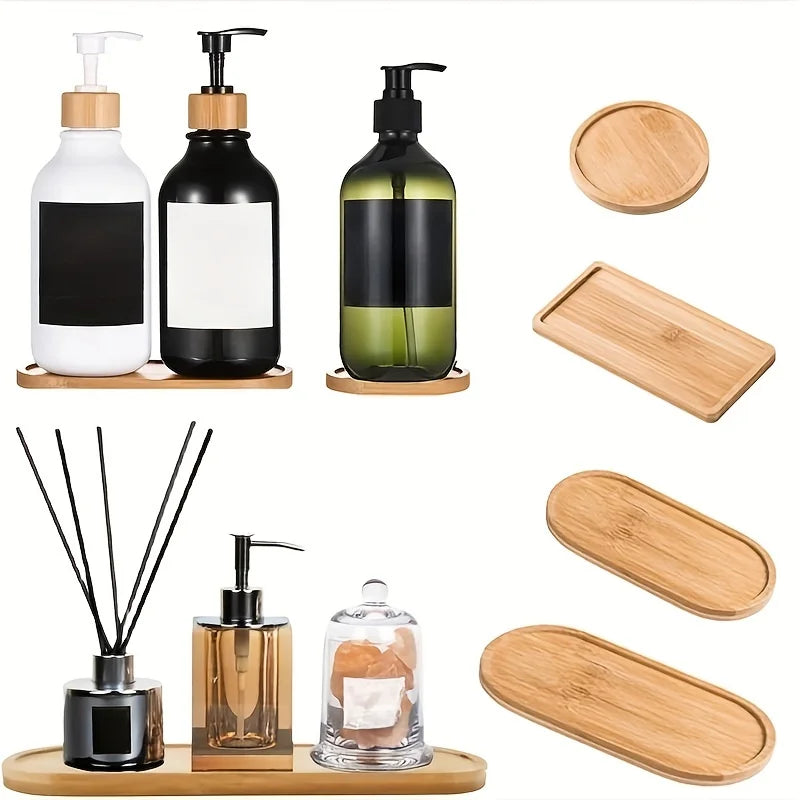 Plateau en bambou étanche pour diffuseur et huiles essentielles