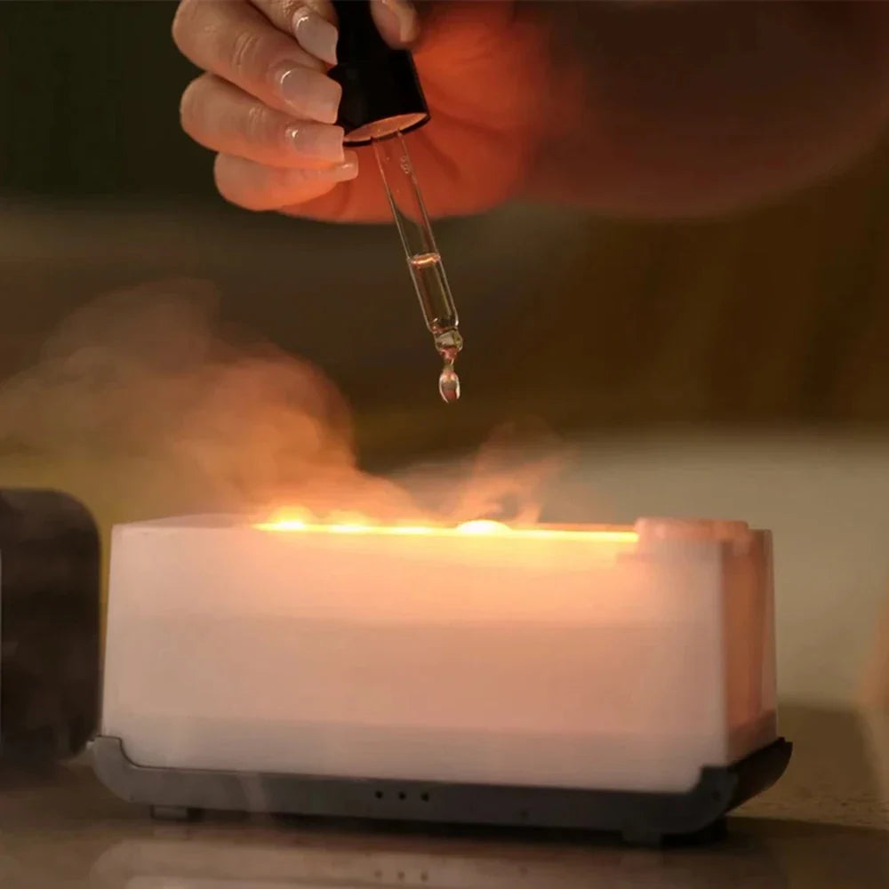 Diffuseur Flammes LED – Mini Humidificateur & Aromathérapie