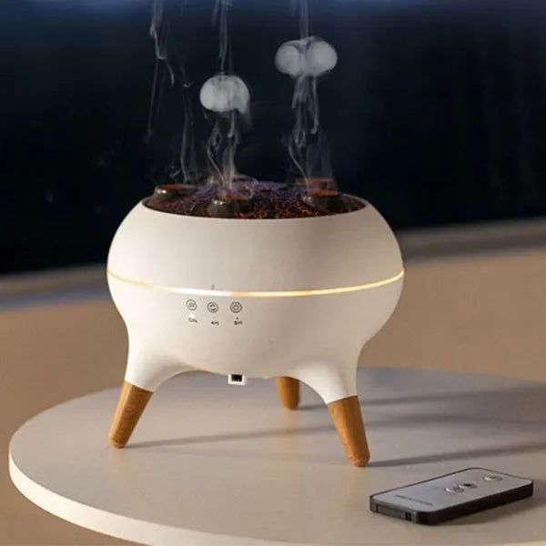 Diffuseur d’huiles essentielles Méduse Dynamique – Humidificateur Flamme 350 ml