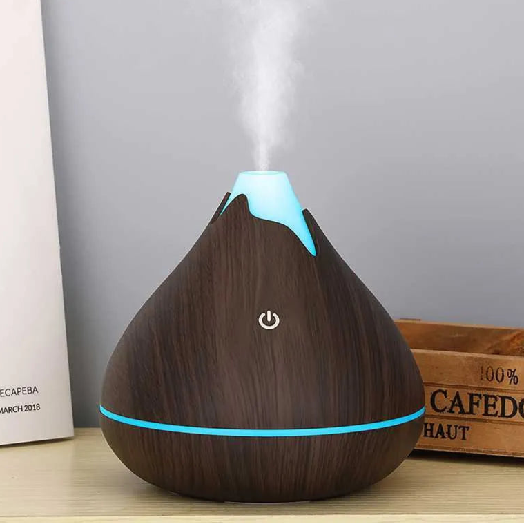 Diffuseur 200 ml en Bois – Humidificateur & Aromathérapie LED USB