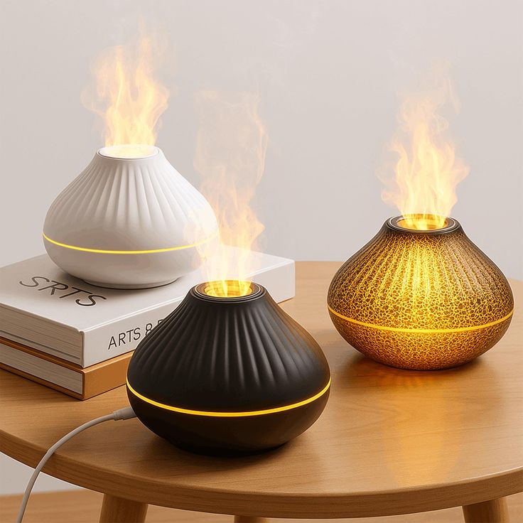 Diffuseur d'Arômes Effet Flamme