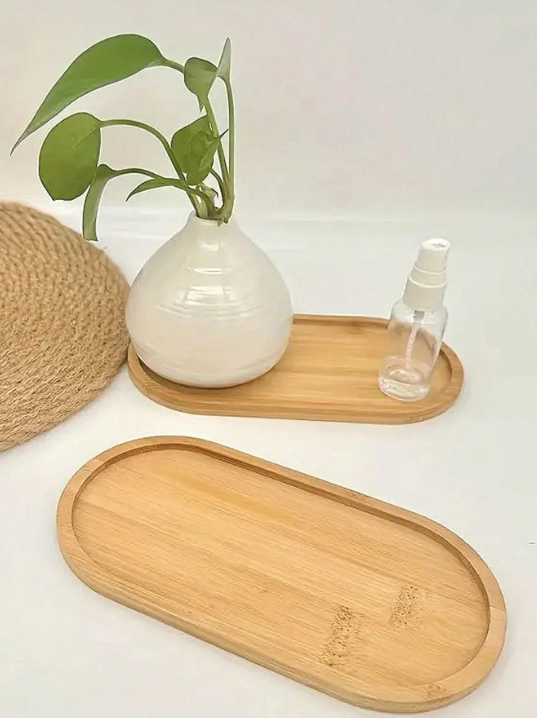 Plateau en bambou étanche pour diffuseur et huiles essentielles