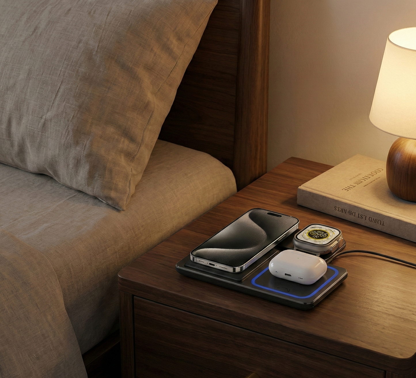 Station de Charge 3 en 1 Pliable (30W) – L'Équilibre Parfait entre Design et Performance