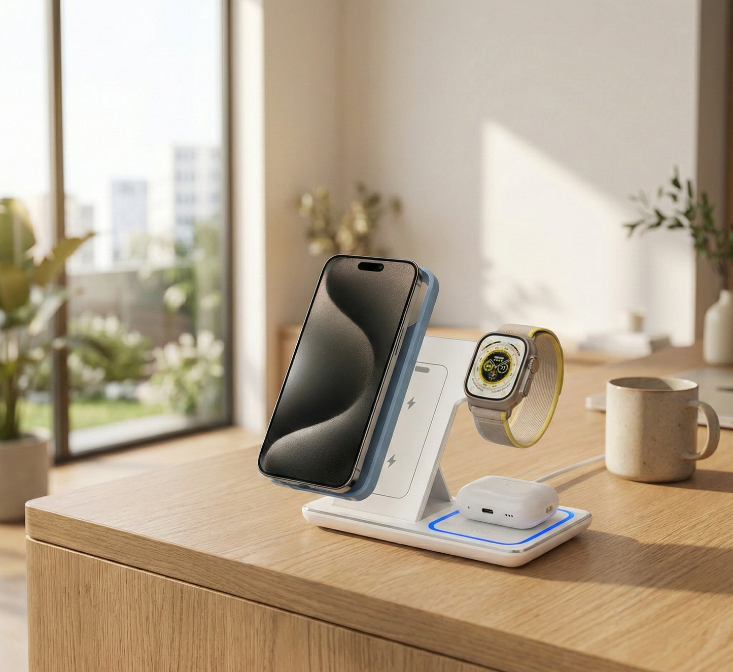 Station de Charge 3 en 1 Pliable (30W) – L'Équilibre Parfait entre Design et Performance