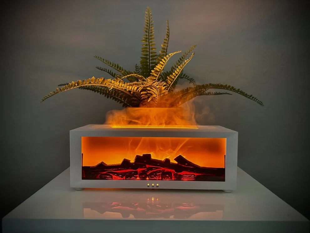Diffuseur d'Arômes Effet Flamme Cheminée – Ambiance Cocooning & Bien-être