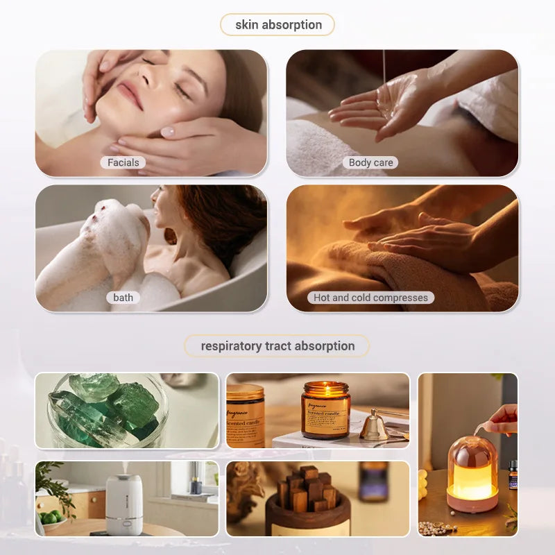 Huile essentielle 10ml - Lavande, Jasmin, Eucalyptus, Vanille,  Bergamote, Citronnelle...