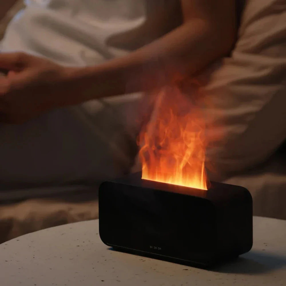 Diffuseur Flammes LED – Mini Humidificateur & Aromathérapie