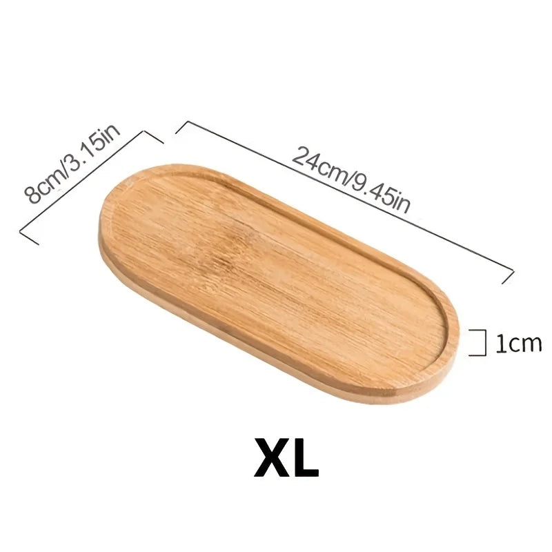 Plateau en bambou étanche pour diffuseur et huiles essentielles