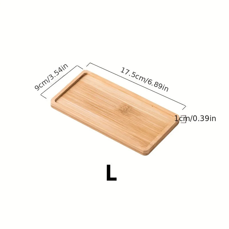 Plateau en bambou étanche pour diffuseur et huiles essentielles