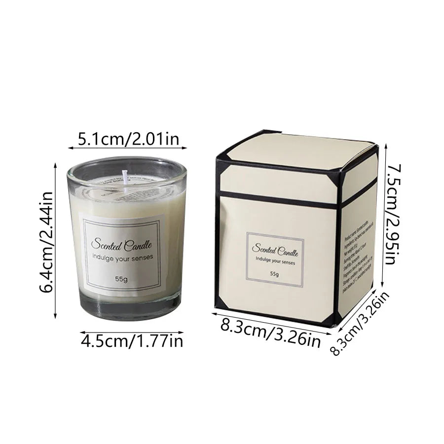 Bougie Premium en Cire de Soja – Coffret Cadeau Aromathérapie