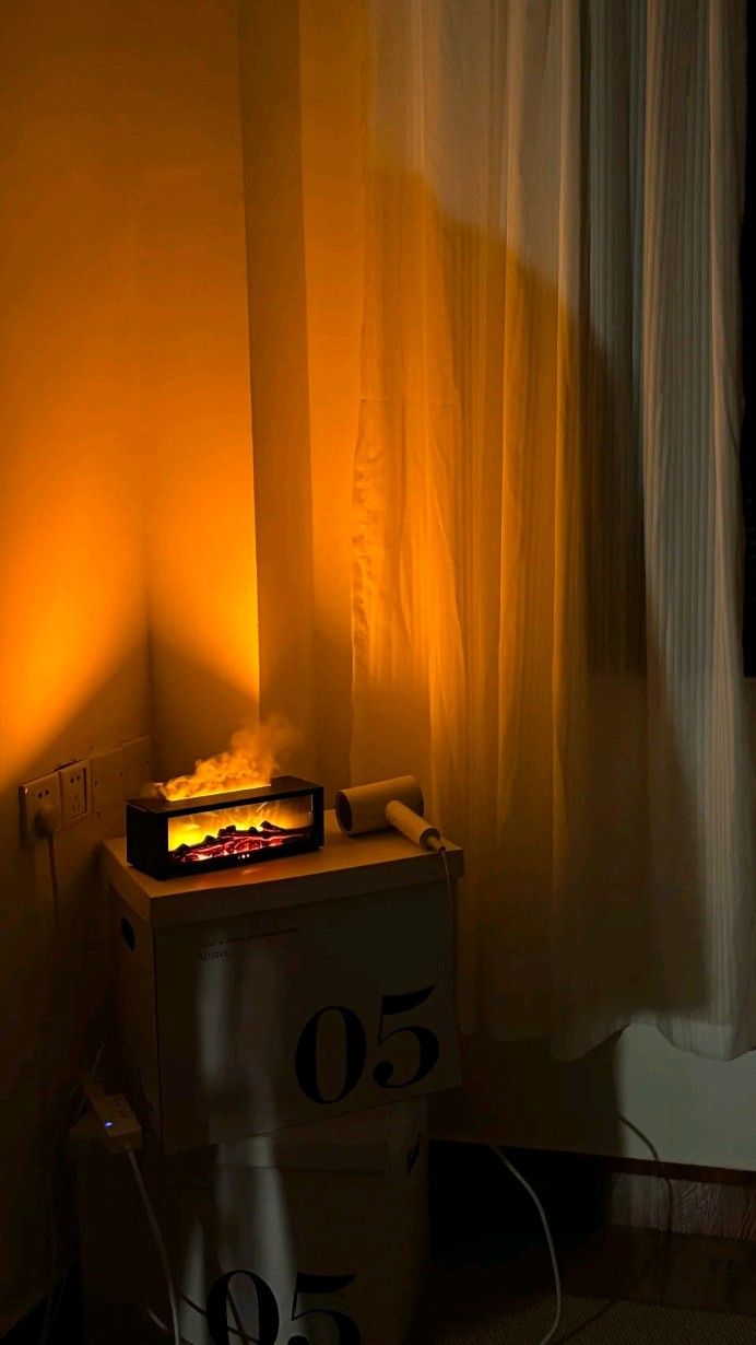 Diffuseur d'Arômes Effet Flamme Cheminée – Ambiance Cocooning & Bien-être