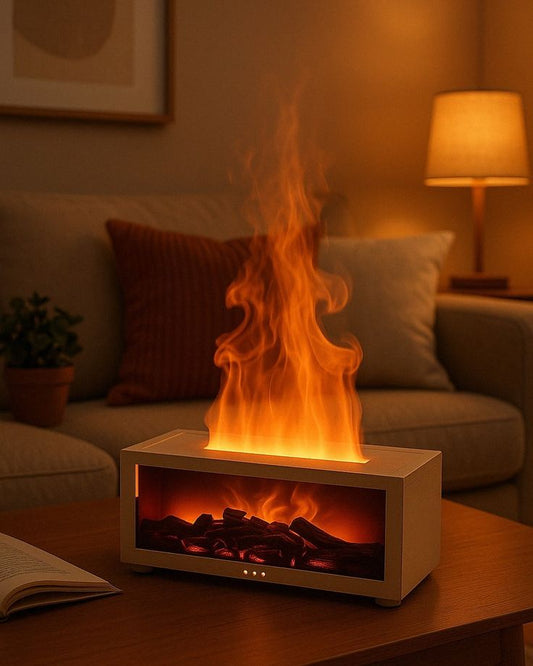 Diffuseur d'Arômes Effet Flamme Cheminée – Ambiance Cocooning & Bien-être