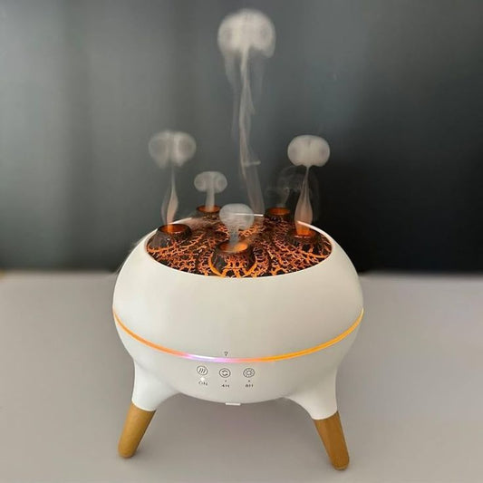 Diffuseur d’huiles essentielles Méduse Dynamique – Humidificateur Flamme 350 ml